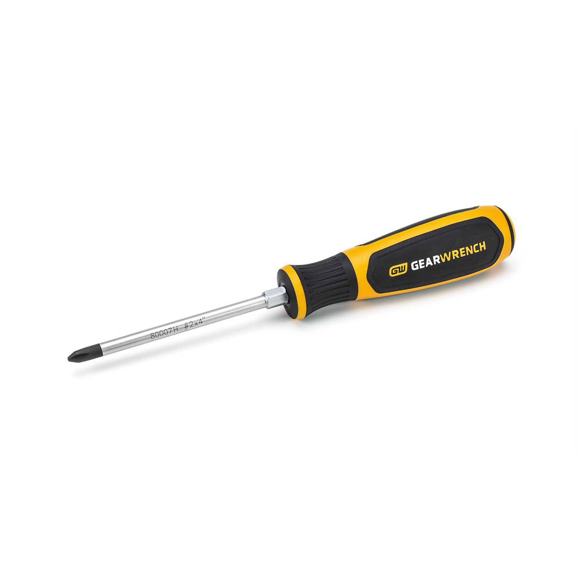 GearWrench Dual Material Phillips Screwdriver — #2 x 4in., Model# KDT80007H